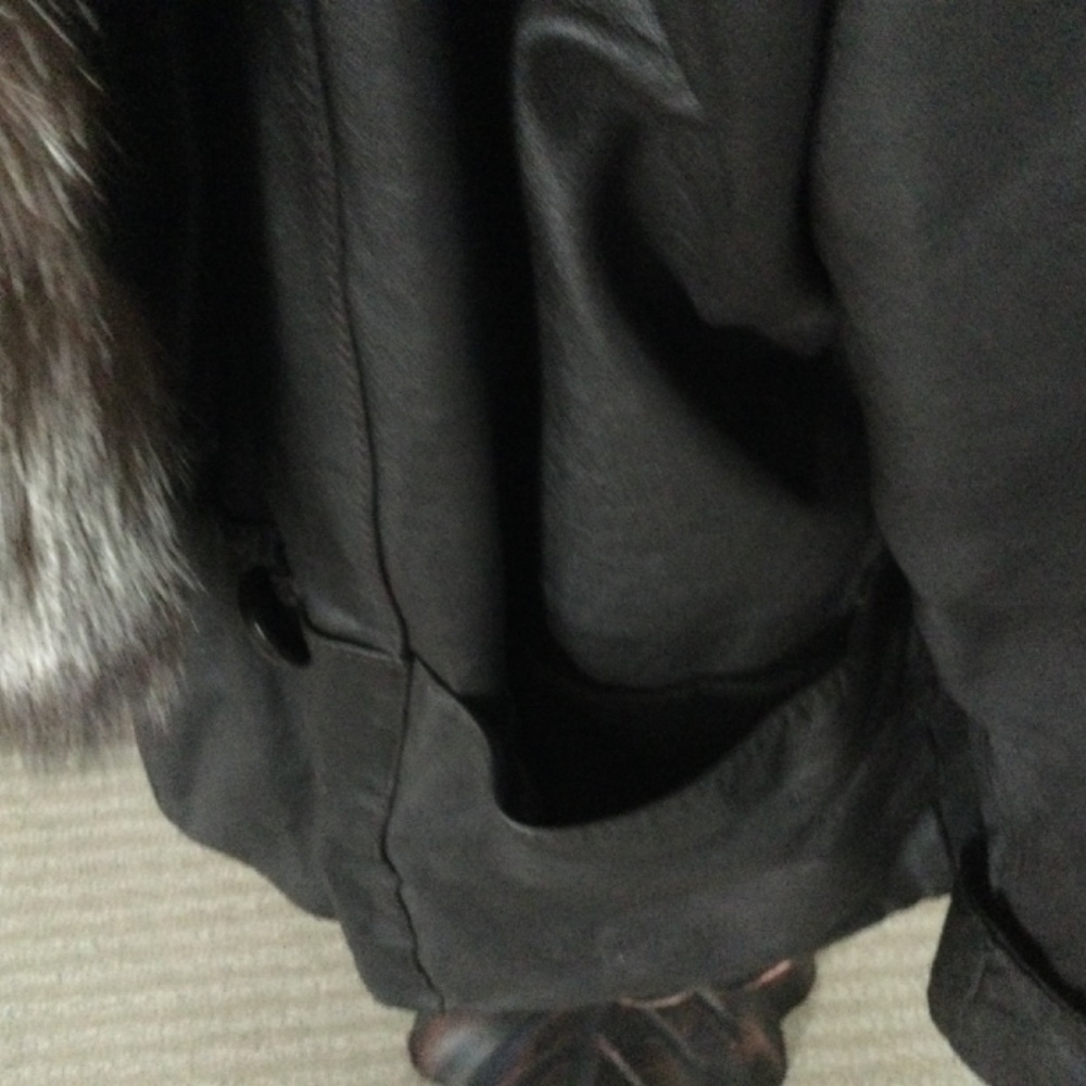 Leather Fox Fur Jacket - Picture 5 of 5